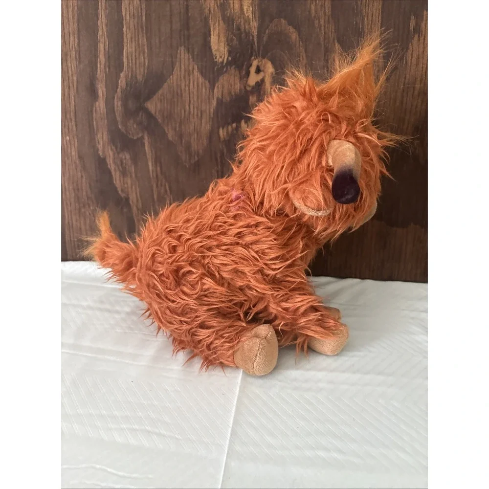 Highland Cow Plush Stuffed Animal Shaggy Long Hair Horns 10 in Toy Kids